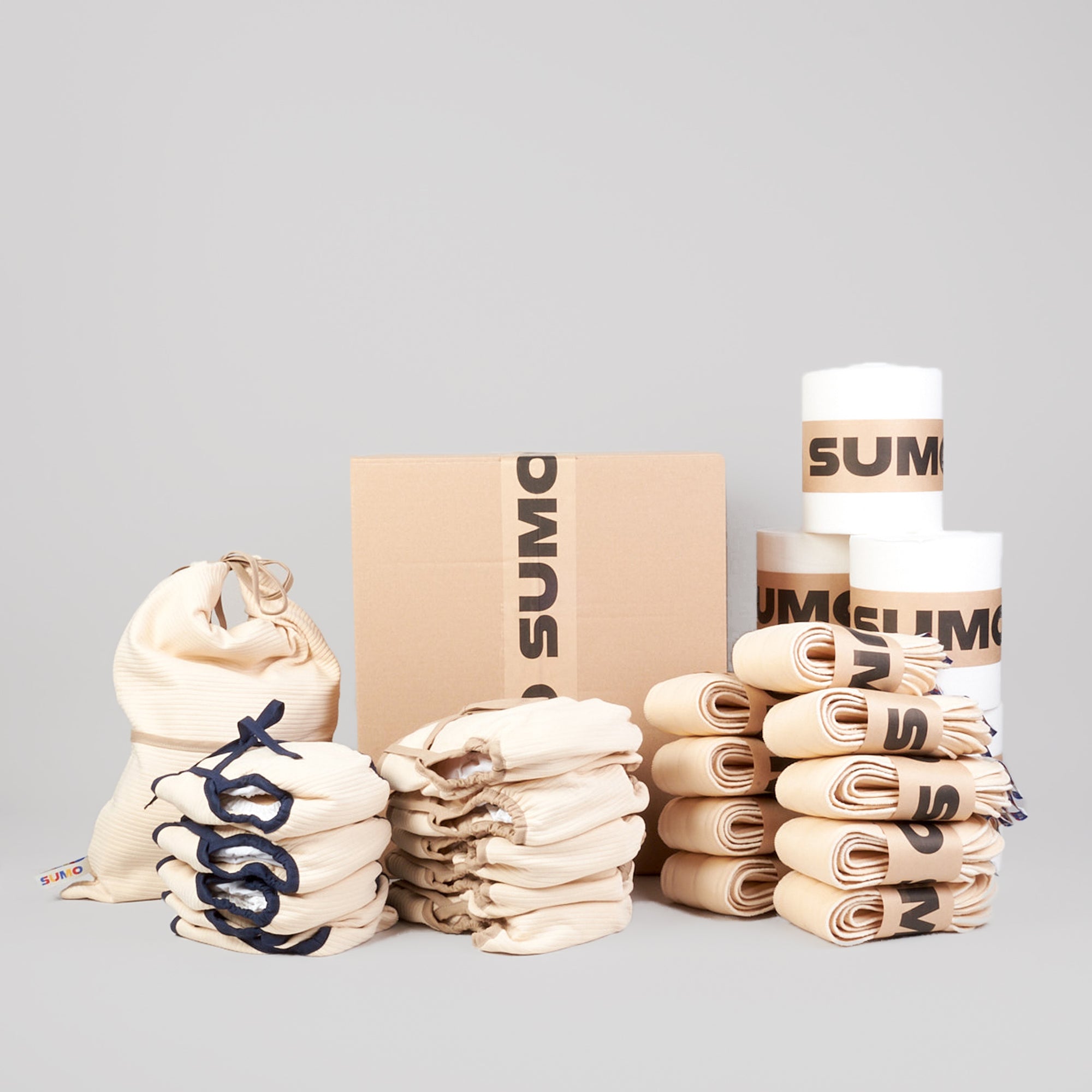 Die Stoffwindeln von Sumo sind waschbar und modisch   